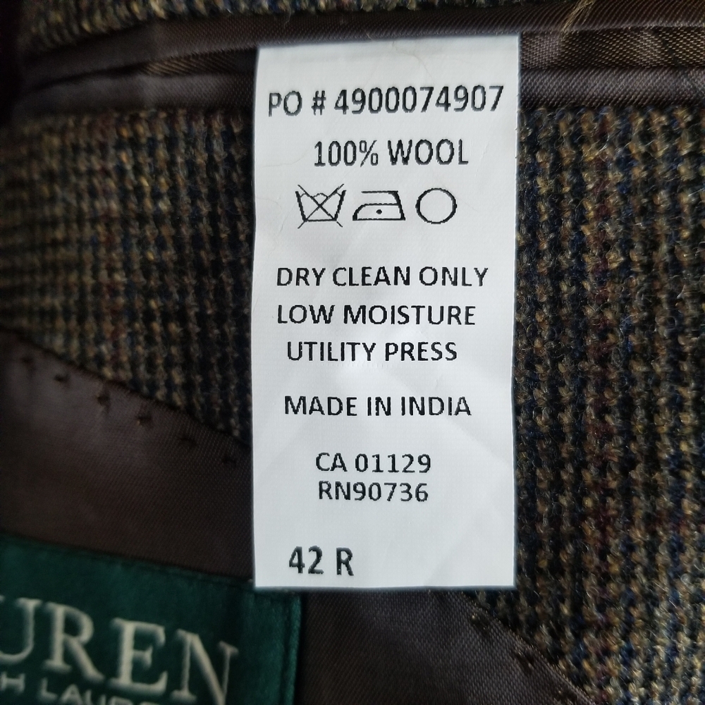 Lauren Ralph Lauren Wool Blazer 42 Reg NWT - Picture 10 of 10